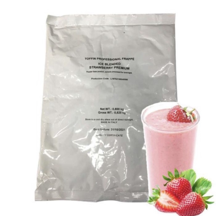 

BUBUK MINUMAN Toffin Ice Blended Italy Strawberry Premium