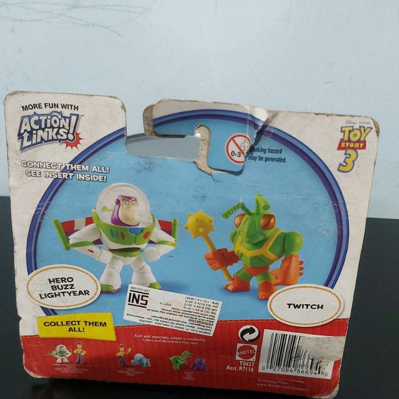 TOY STORY 3 " BUDDY PACK TWITCH, HERO BUZZ "