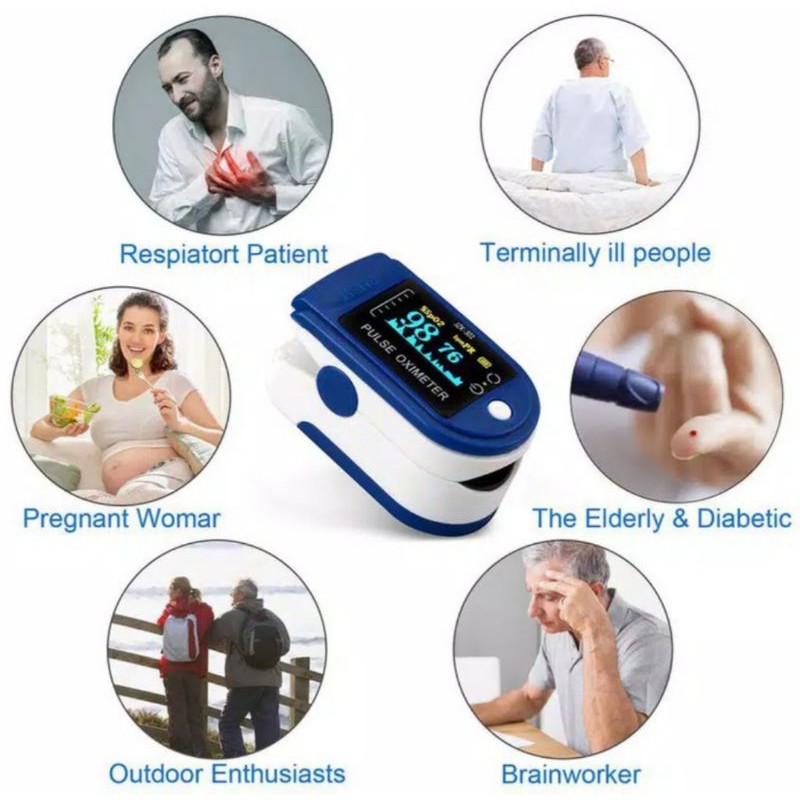 Oxymeter Pulse Fingertip Oxymeter - Oxymeter Alat Pengukur Detak Jantung Oximeter