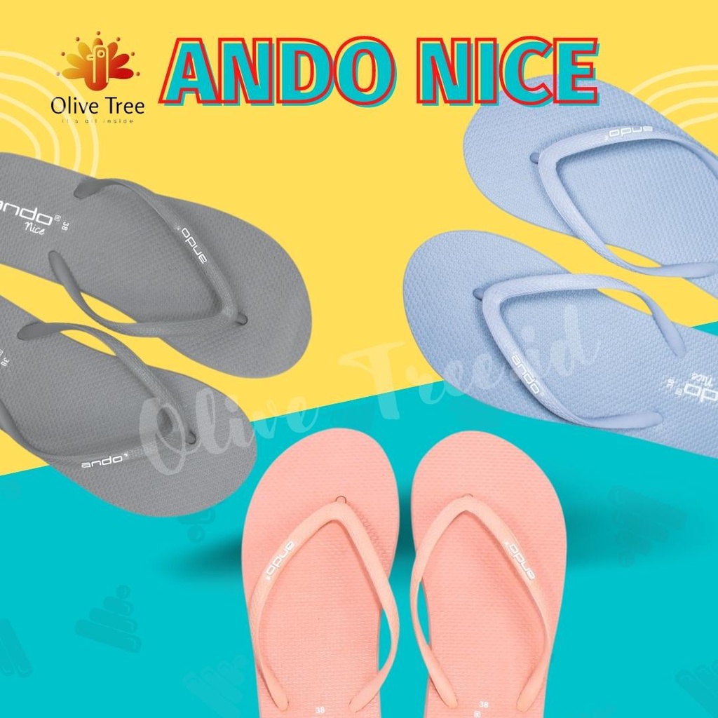 Sandal Jepit Wanita Ando Nice 100% Original Sandal Wanita