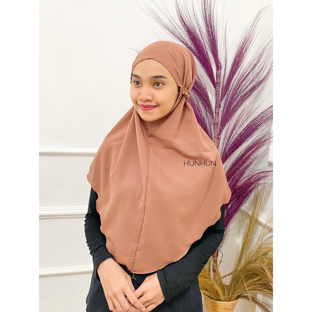 Instan Sabila Kerut Diamond Crepe Termurah Pusatgrosir_solo/ Hijab Jilbab Instan Hits Selebgram-INSTAN SABILA MOKA