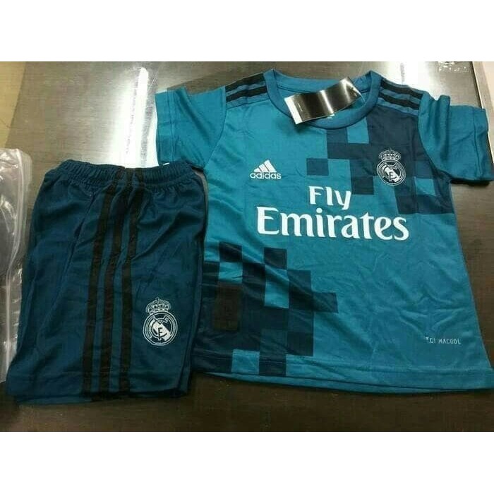 BEST    JERSEY REAL MADRID 3RD KIDS / ANAK 2017/2018 GRADE ORI