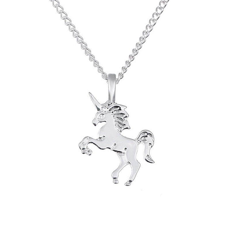 Mythical Magical Unicorn Charm Pendant Necklace Gold / Silver