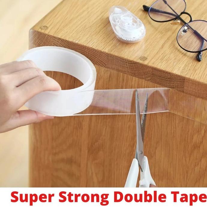 

(BISA COD) Lem Perekat Ajaib Anti Slip Super Nano Double Tape Magic 3 Meter TERJAMIN Kode 135