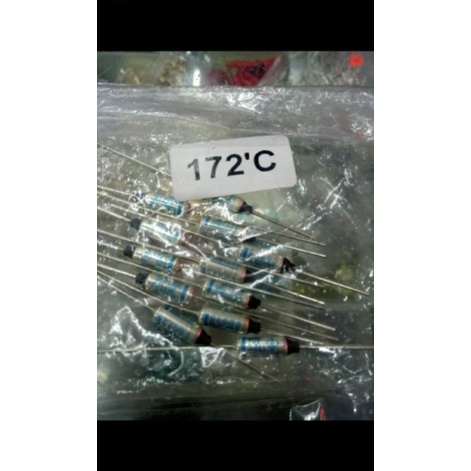 Thermofuse ac 250vol 10amper 172derajat jual per/1pak isi 100pcs