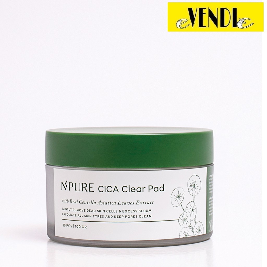 Npure cica clear pad / peeling/kapas wajah [NPURE CICA PAD POT]