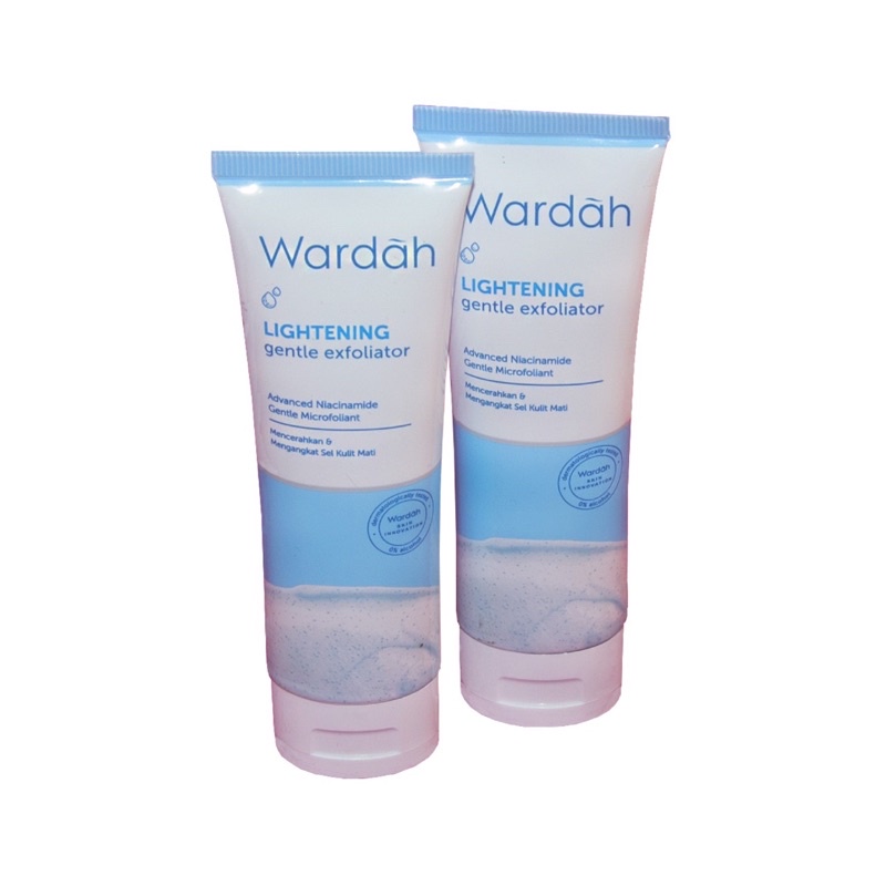 `ღ´ PHINKL `ღ´ ᘺᗩᖇᕲᗩᕼ Wardah face scrub  biru lightening series exfloliating sel kiulit mati wajah