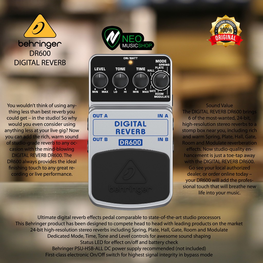 Behringer DR600 Digital Reverb 