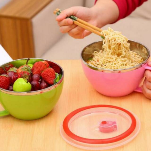 Korean airtight bowl M07 magkok tutup kedap udara stainless steel