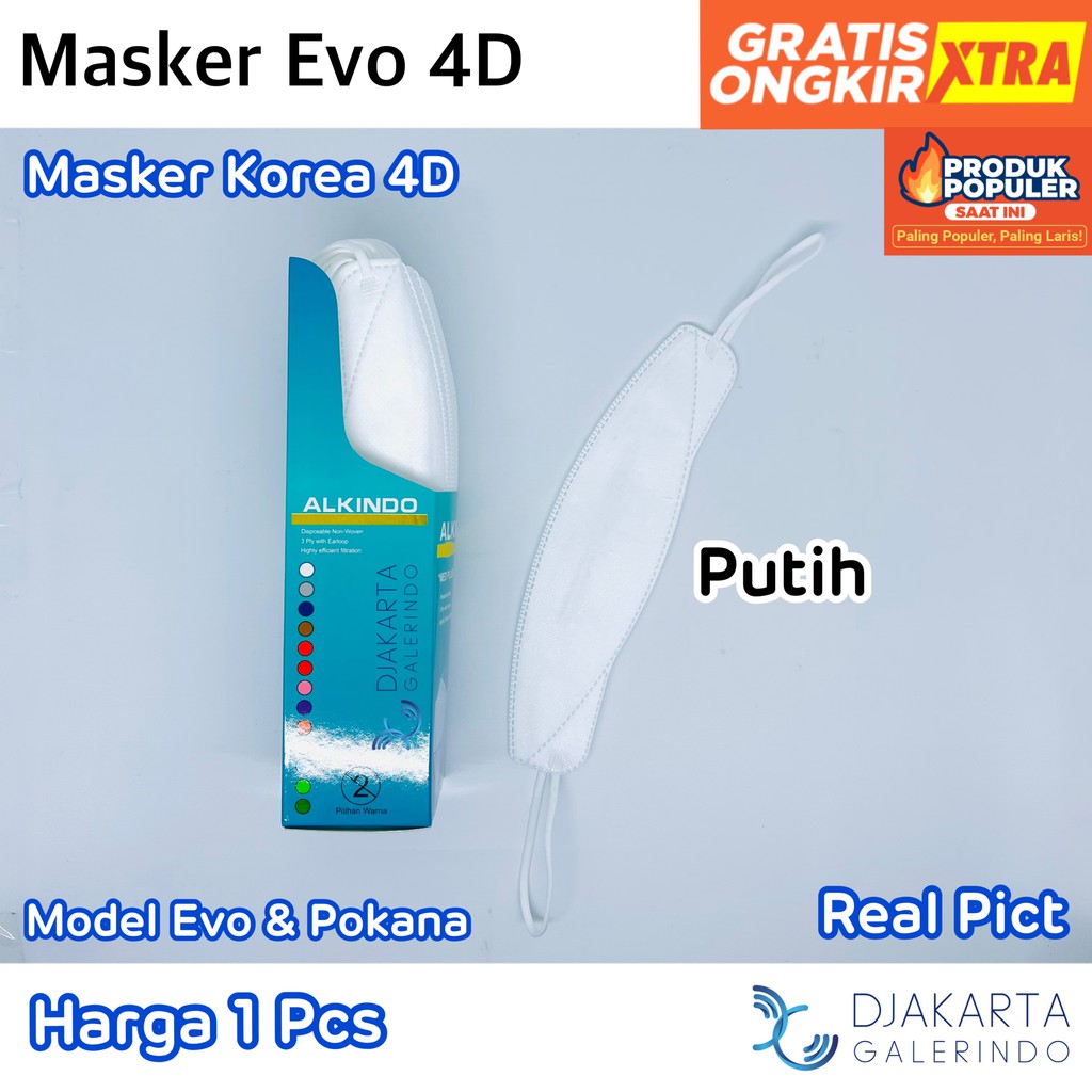 Masker EVO 4D Med Plus KF94 3 Masker Korea