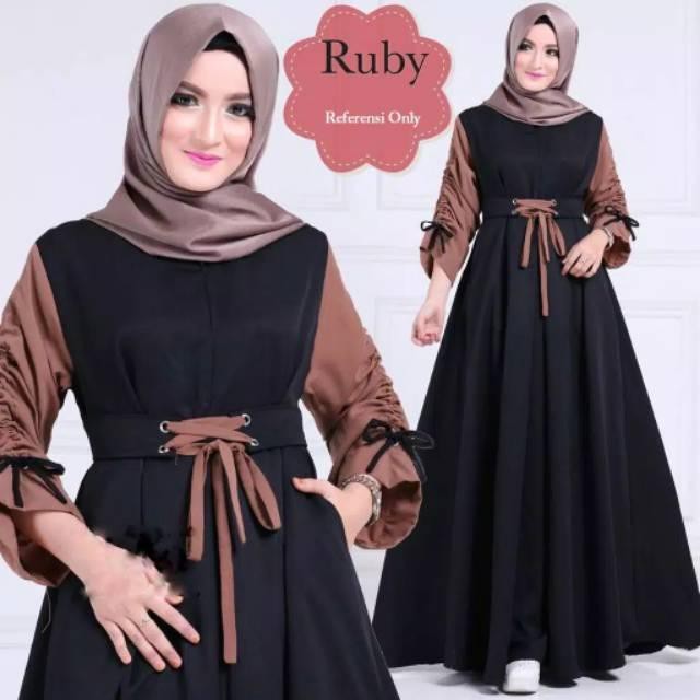 Baju murah gamis rubi L