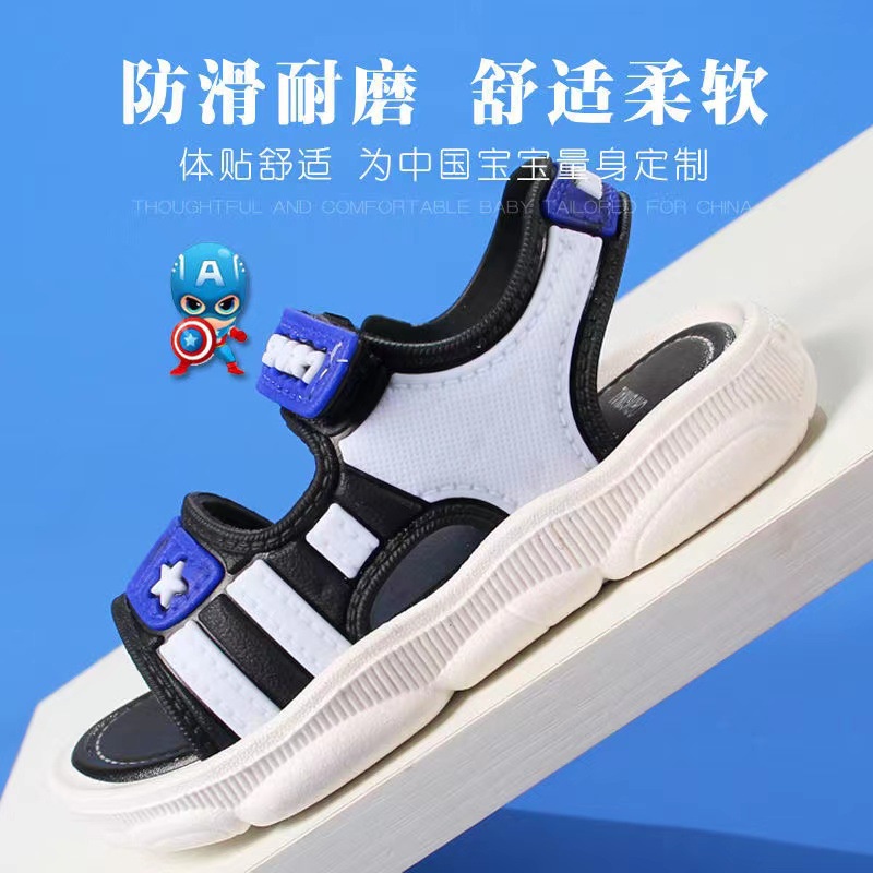 LittleAaron GO STAR Sandal gunung Sepatu Sandal Anak Laki Laki Bahan PU Model Lucu 1-6 Tahun Import Sport Termurah