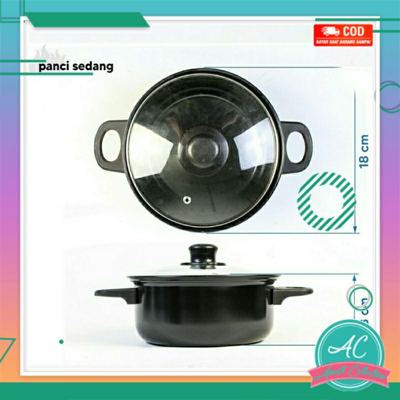 Set panci masak 13 pcs cookware set Panci Set Spatula Teflon Anti Lengket lengkap