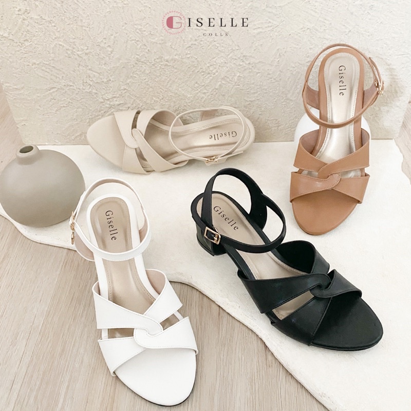 Giselle Colls - Bridget Sandal Heels Wanita 5 cm