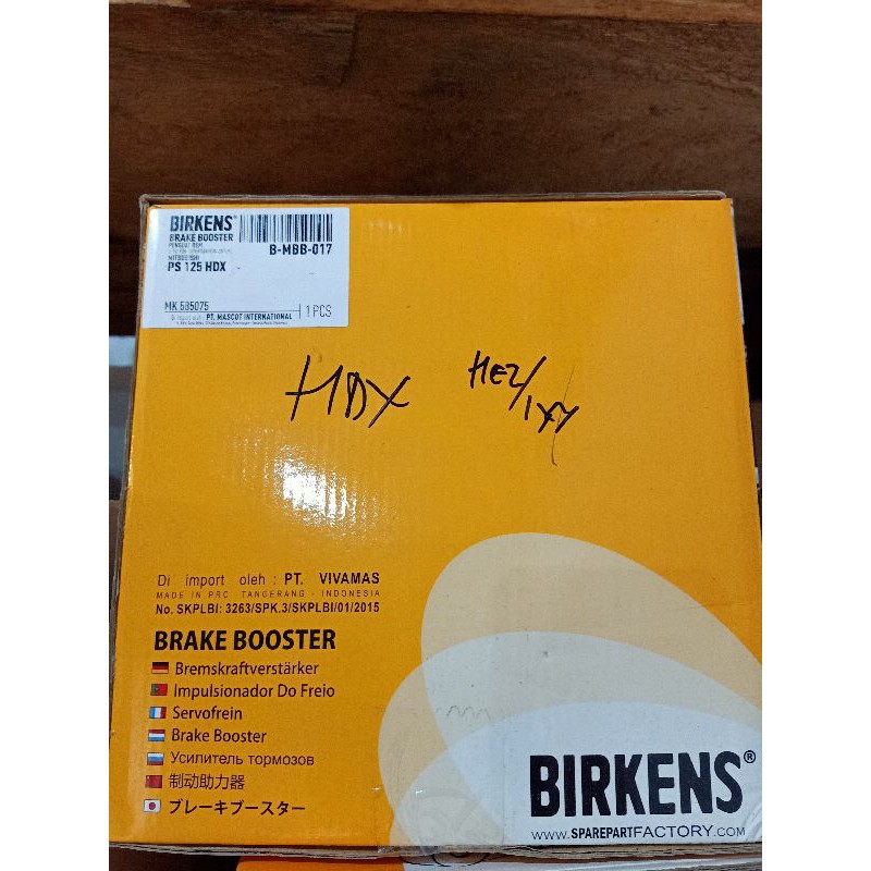 brake booster(pakam rem) canter HDX BIRKENS