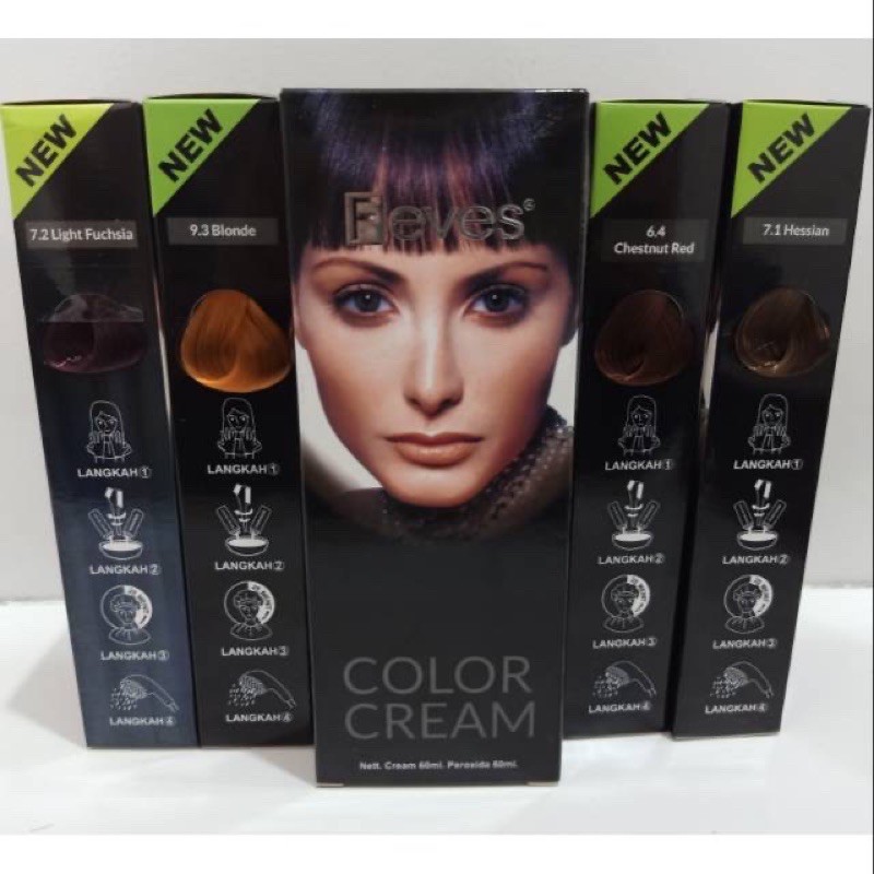 FEVES HAIR COLOR CREAM 60ML / BPOM