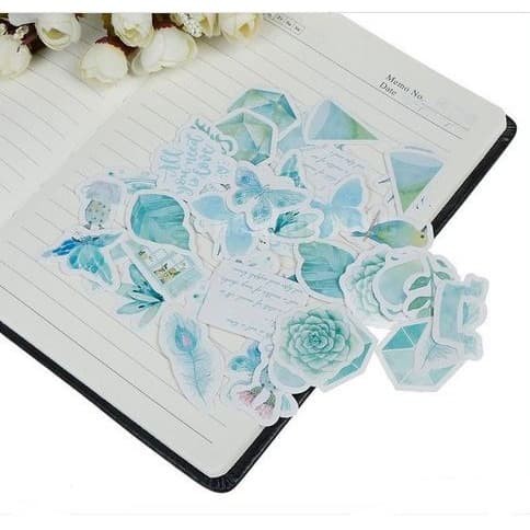 Label Sticker - Mint Summer Diary (46pcs)