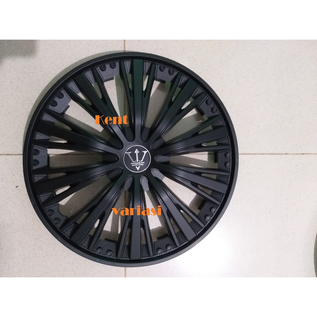 Dop Roda Mobil Ring 13&amp;14 Sport wheel Full Black Universal