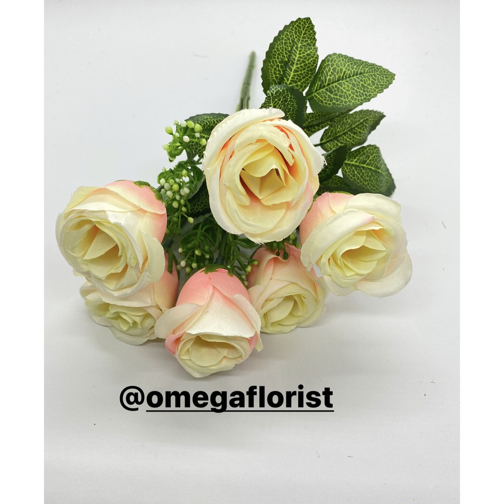 Bunga Kuncup Tropis Rose Artificial Bunga Artificial/Bunga Plastik/Bunga Dekorasi/Dekorasi Pernikahan/Pernikahan-Blewa