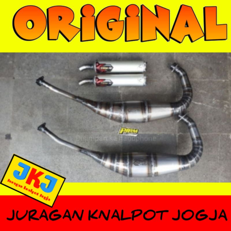knalpot Creampie Original ninja R/RR NS2 aluminium Plat