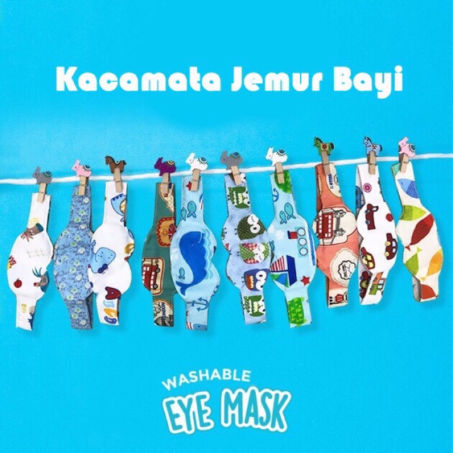 Kaca mata jemur bayi / Eye mask baby / kacamata jemur bayi / pelindung mata bayi