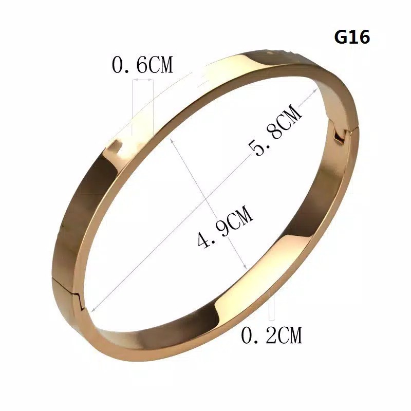 Gelang wanita titanium steel anti karat untuk pesta pernikahan tunanga-4