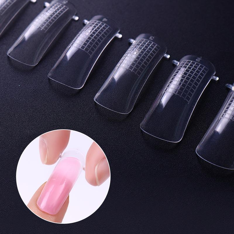 20 Pcs Quick Building Mold Tips Nail Dual Forms Finger Extension Nail Art UV Builder Nail Gel Tool