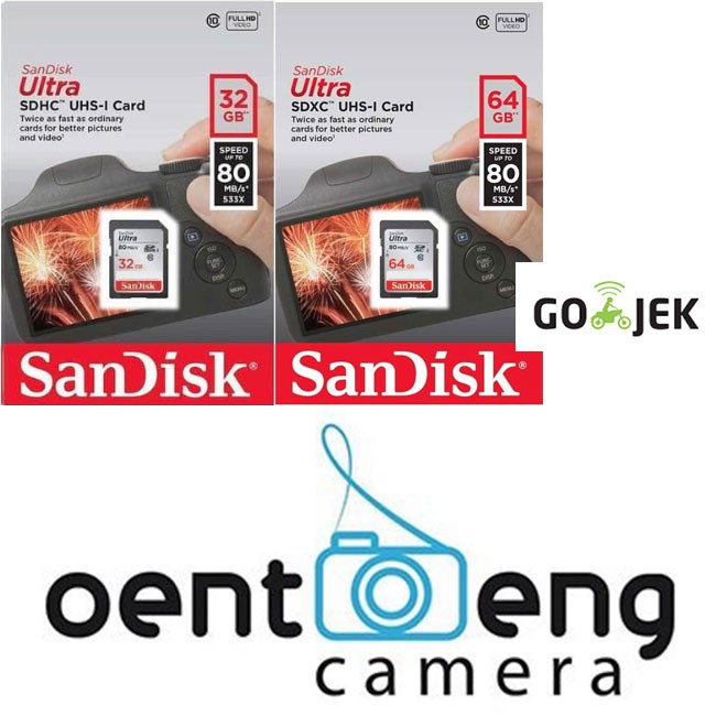 new sandisk memory 16gb 32gb 64gb 80mb 80mbs sdhc sdxc sd card