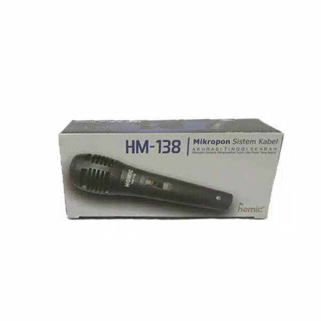 MIC KABEL MIK MURAH /MICROPHONE SISTEM KABEL HOMIC HM 138 SUARA NGEBASS/MIKROPON PENGERAS SUARA