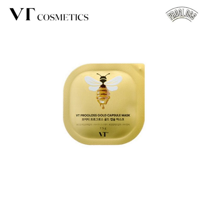 VT COSMETICS PROGLOSS Capsule Mask 7,5GR SATUAN [Gold Honey-Benone]