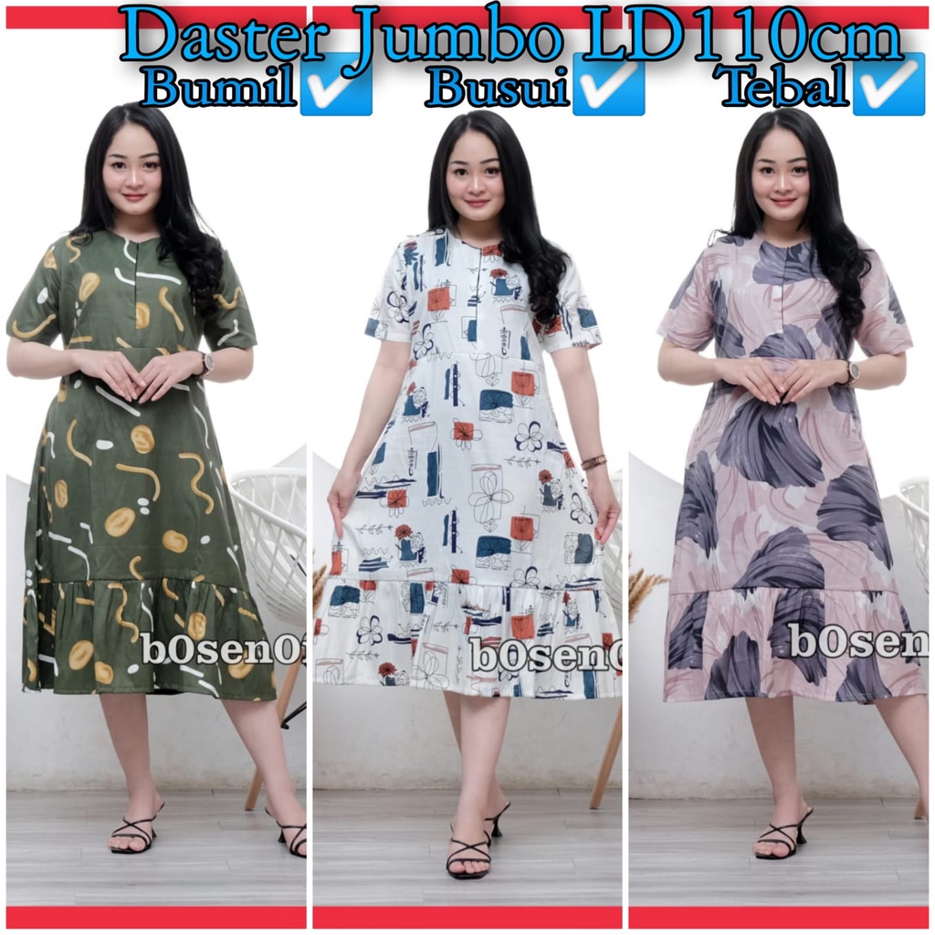 Daster Kekinian Andin Ruffle Terbaru Bahan Rayon Halus Adem grosir baju tidur ibu santai ukuran jumbo busui bumil halus tebel adem bali