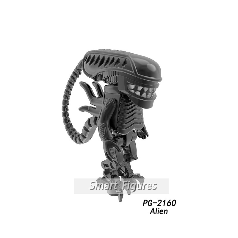 Mainan Action Figure Alien Predator Mini Transparan Untuk Hadiah