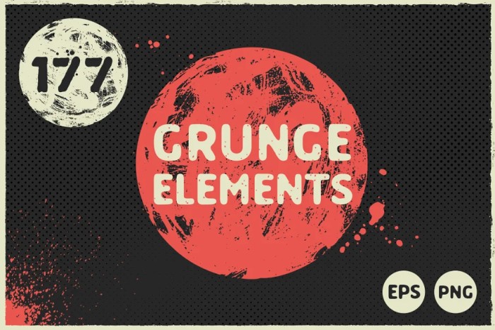 177 Grunge Elements - Vector Designs