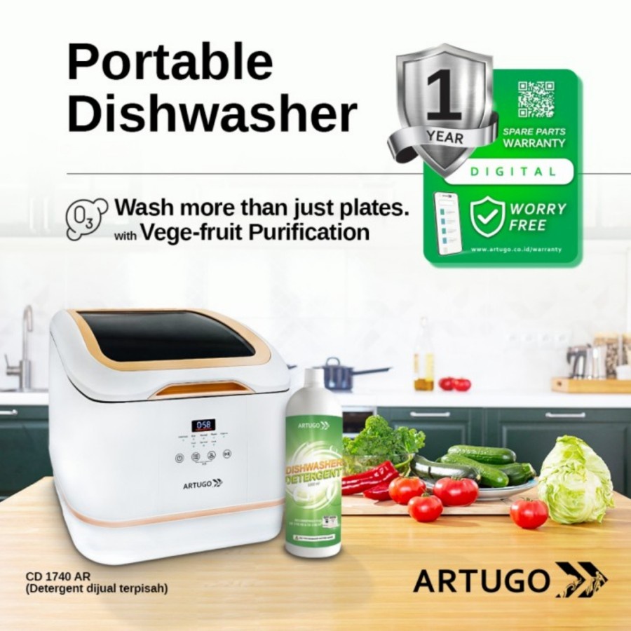 Artugo Diswasher Portable CD 1740 AR Ozone Sterilizer