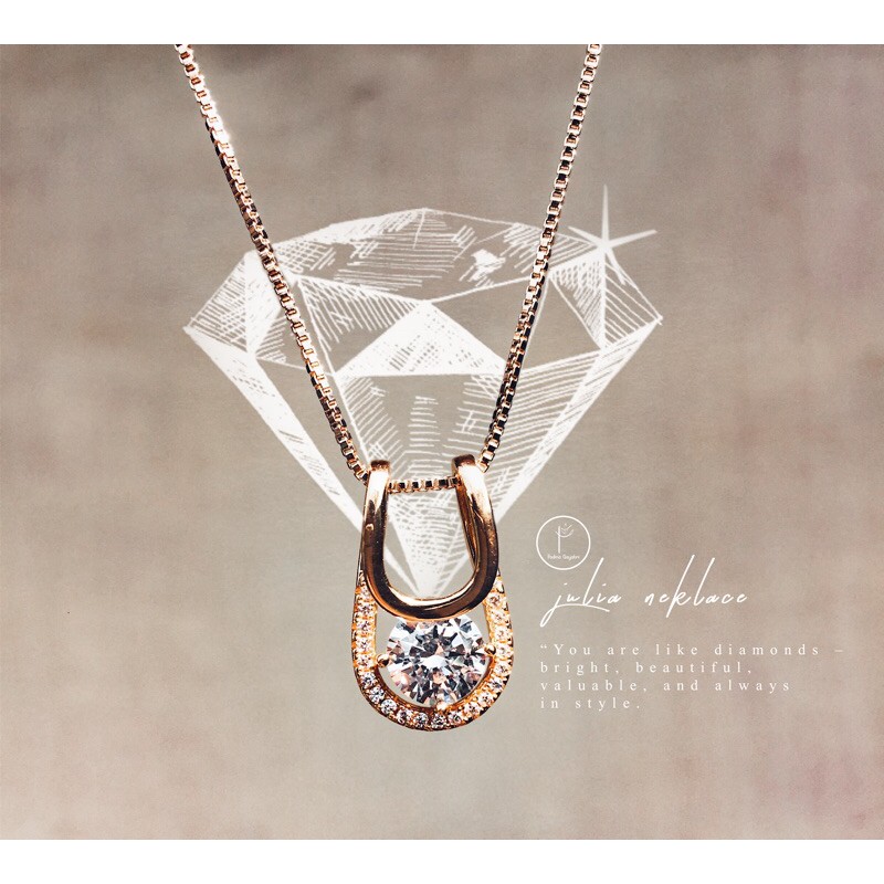 Padma Jewelry Kalung Wanita Julia Fashion Aksesoris Perhiasan Wanita Kalung Lapis Emas Anti karat