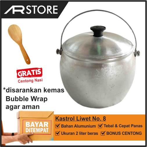 kastrol liwet 2 liter panci kastrol liwet no 8