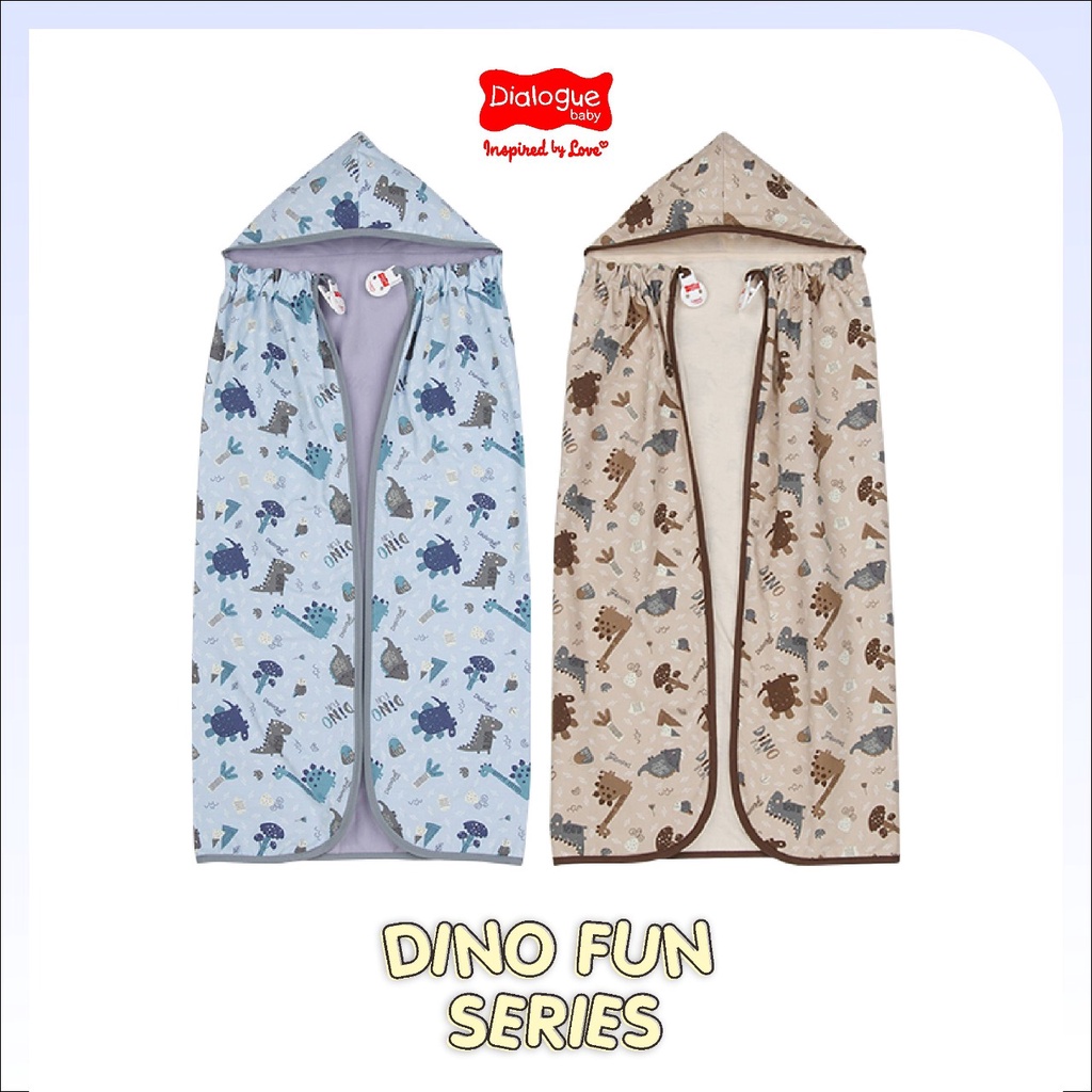 Selimut Bayi 6 Fungsi Dialogue Baby 6 in 1 On The Go Blanket DFB 0044, Bearie series dan dino series