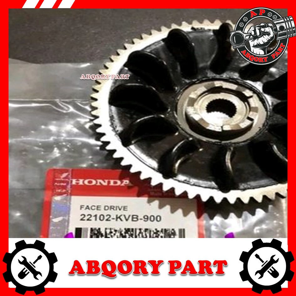 AbqoryPart____Kipas Lawan Rumah Roller Assy Face Drive Vario 110 Lama KVB