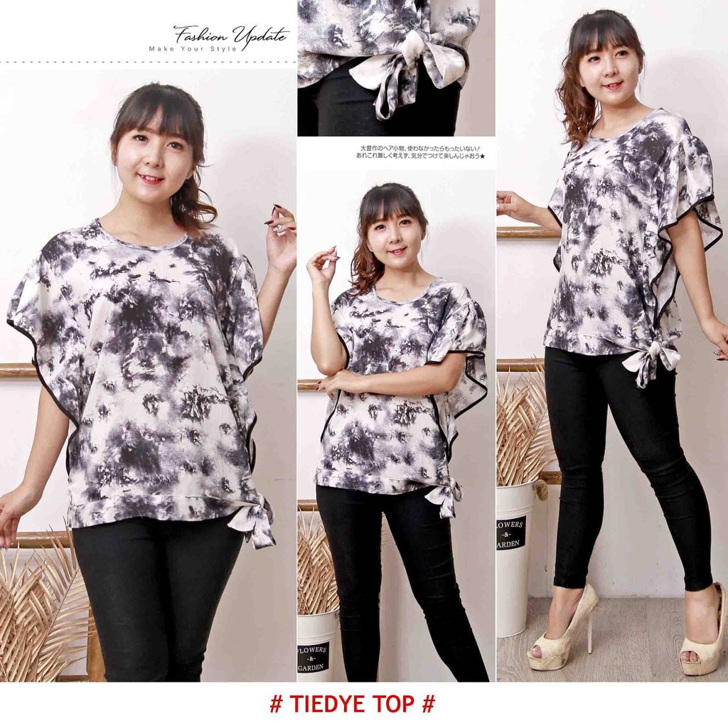 COD BLUS | BLOUSE ATASAN FASHION WANITA TIE DYE TOP 1152