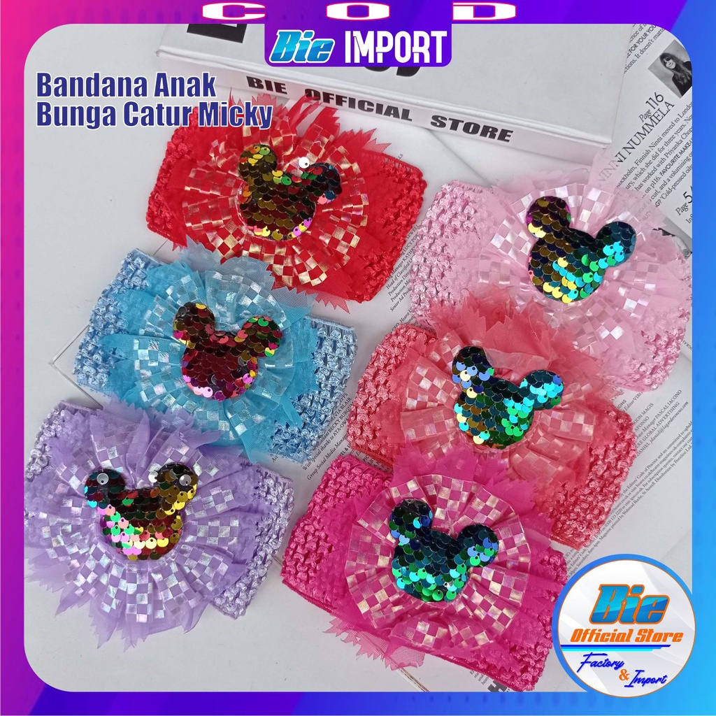 Bandana Anak Bayi Premium Karakter Impor Best Seller