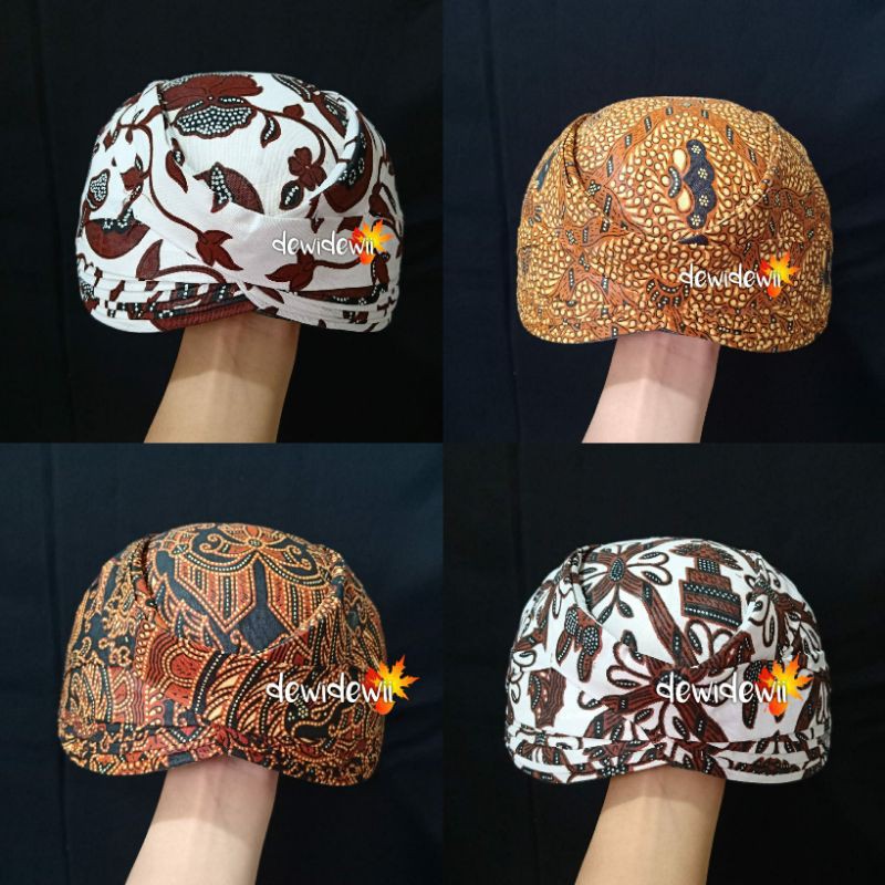 Blangkon SUNDA Polos, Motif Batik (Banyak Pilihan Motif)