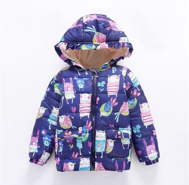 Jaket Musim Dingin anak perempuan cewek hangat tebal winter girls coat jacket mantel boneka import