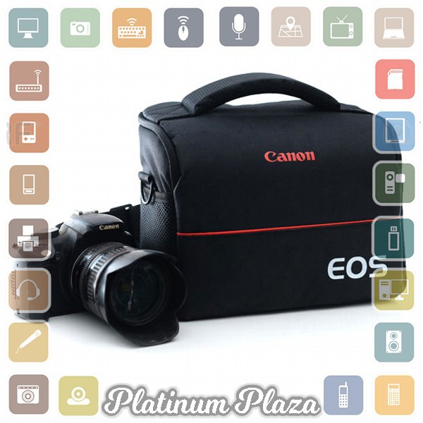 EOS Tas Selempang Kamera DSLR for Canon Nikon - A1705 - Black`96P6MT-