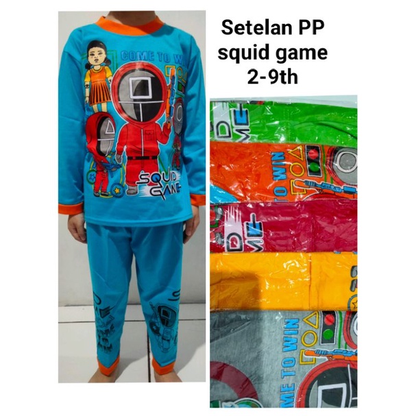 SETELAN PANJANG SQUID GAME ANAK-ANAK 2-9TH