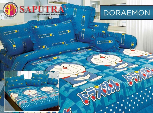 SPREI KING SIZE "SAPUTRA" ( DORAEMON )