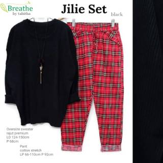 Jilie Set Setelan Celana  Wanita  Terbaru  Jumbo Big Size 