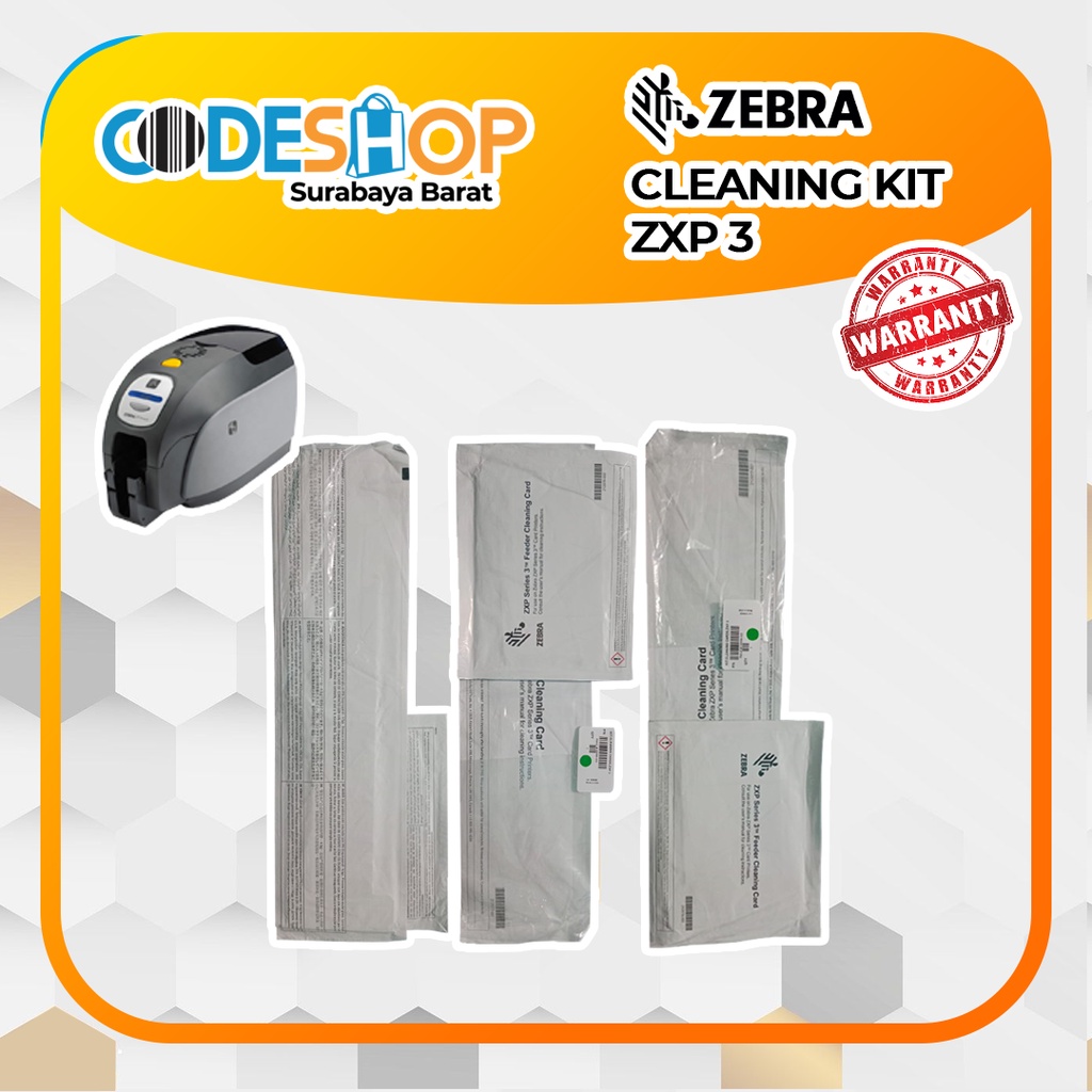 Cleaning Kit Zebra ZXP 3 Cleaning Kit Id Card