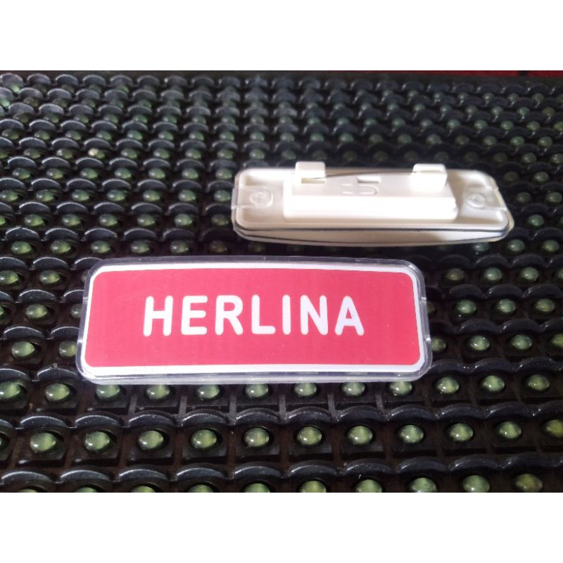 Reusable Name Tag Nama dada Pakai Ulang