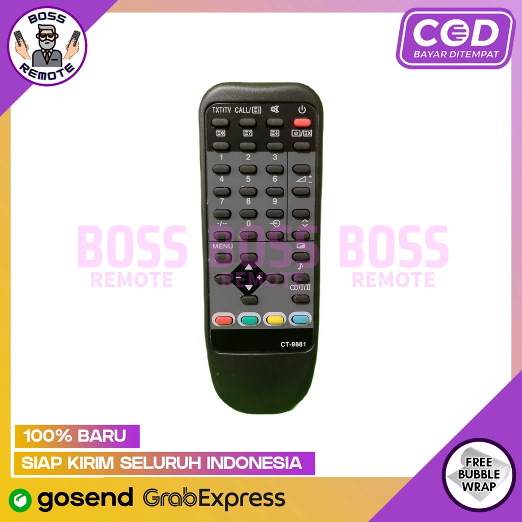 REMOTE TV TABUNG TOSHIBA 9881 CT-9881