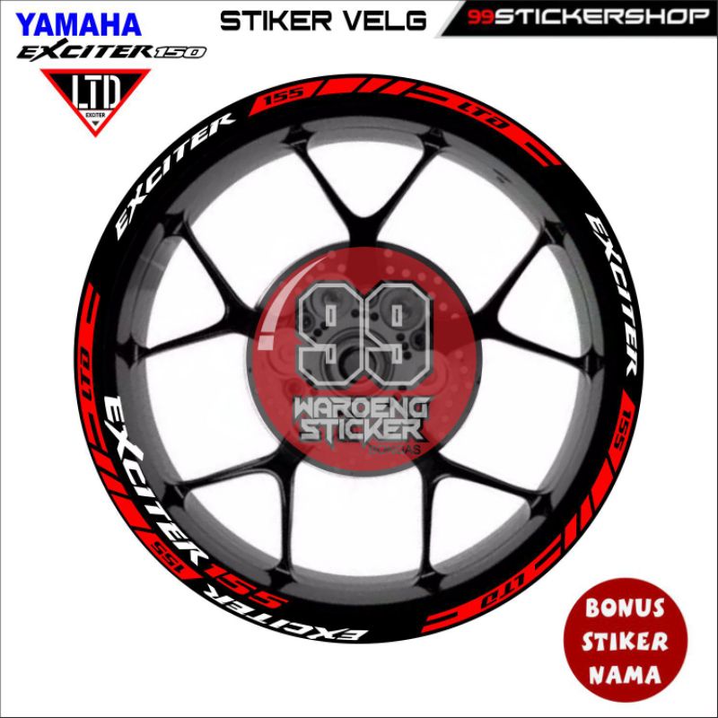 Stiker Velg Yamaha MX King Exciter 155